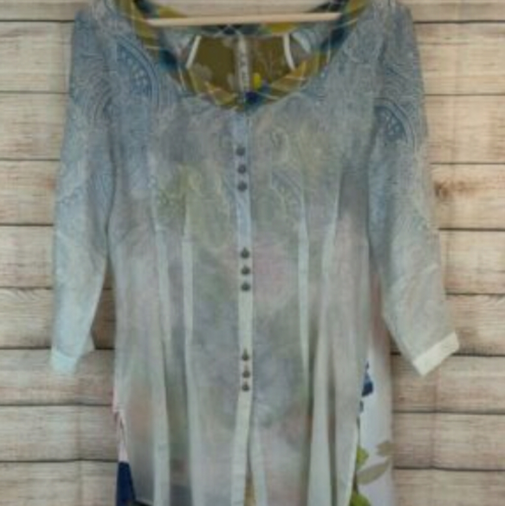Anthropologie ARATTA Silent Journey Top Blouse M